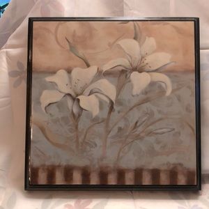 Lacquered Picture of ‘Casa Blanca’ Oriental Lily 12.5”x12.5”